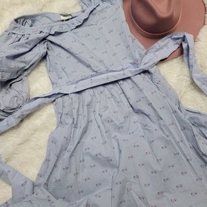 Laura ashley puff sleeve vintage maxi dress